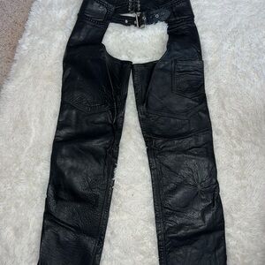 Hudson Jeans Black Leather Pants
